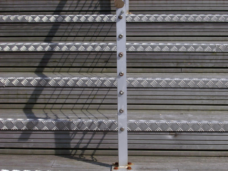 checker plate metal steps